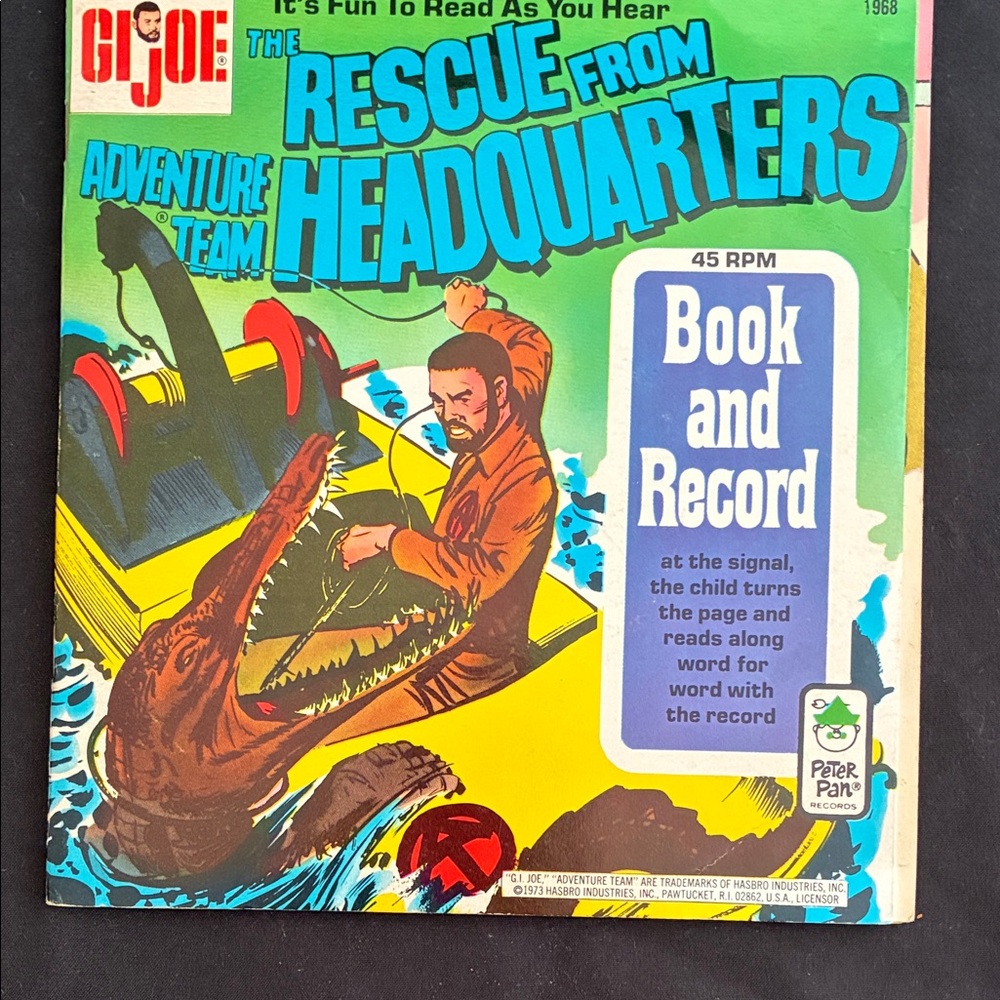 GI Joe Adventure Team Book and Record